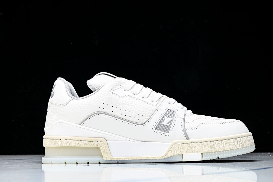 Cream White #54 Trainer Sneakers