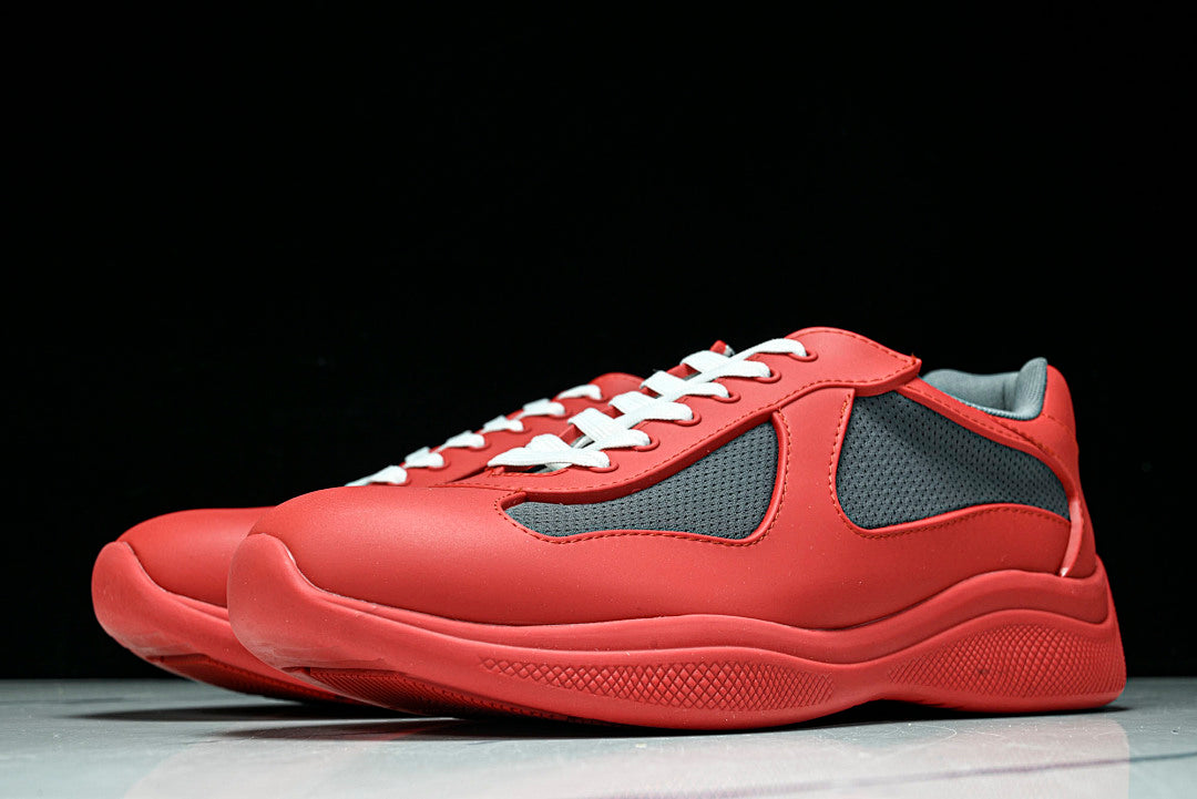 Red Soft Rubber Cup Sneakers