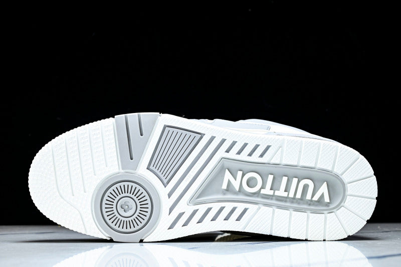 Grey & White Skate Sneakers