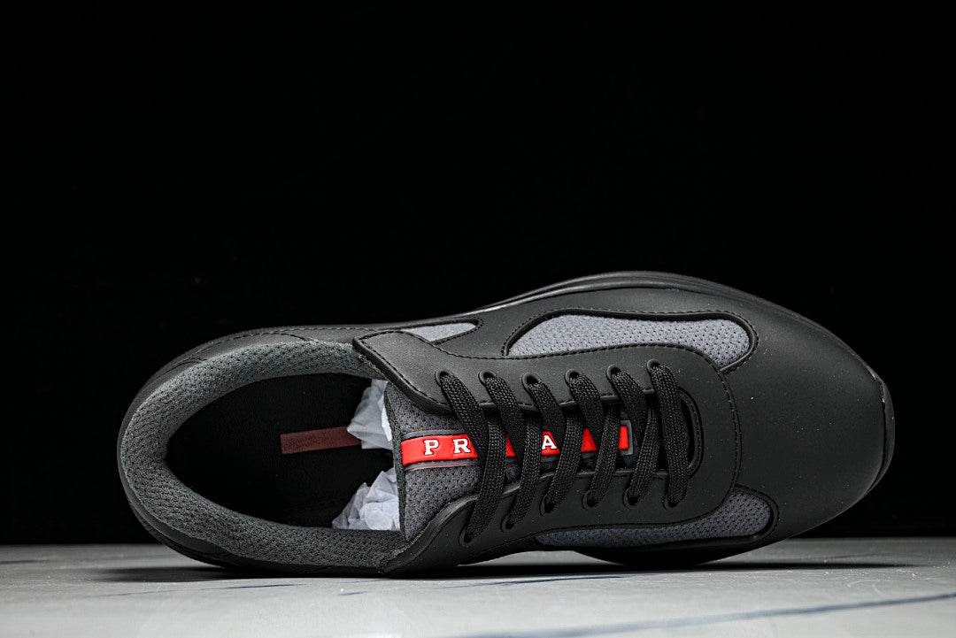 Black Soft Rubber Cup Sneakers