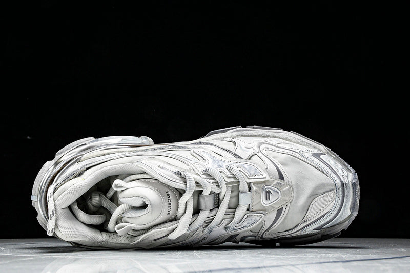 Futuristic Grey Runner Sneakers