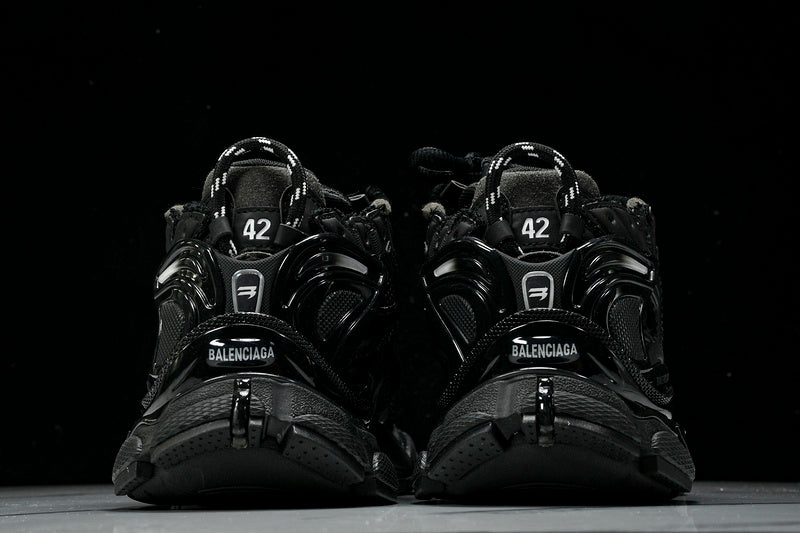 Matte Black Runner Sneakers