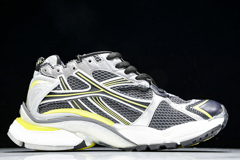 Grey Yellow Runner Sneakers