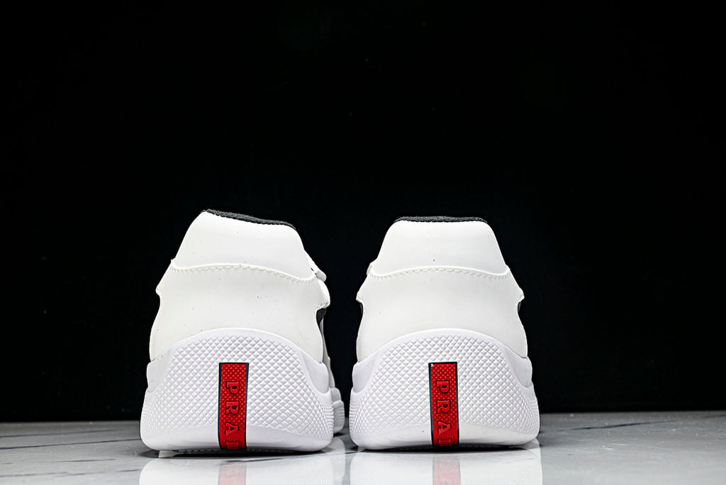 White Soft Rubber Cup Sneakers