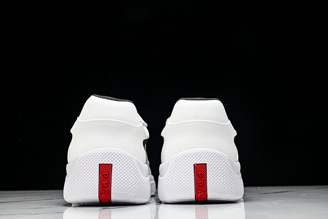White Soft Rubber Cup Sneakers