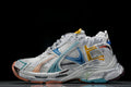 Worn-Out Orange Blue Yellow Runner Sneakers