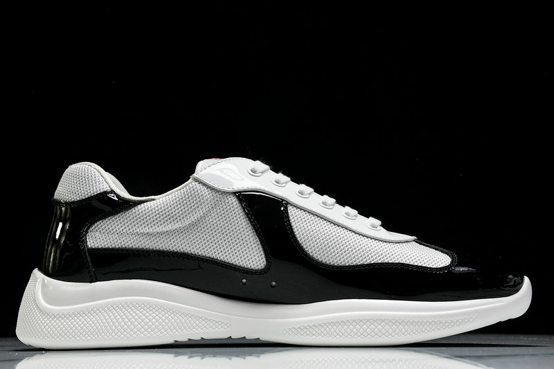 White & Black Cup Sneakers