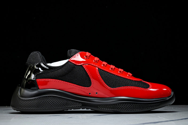 Red & Black Cup Sneakers