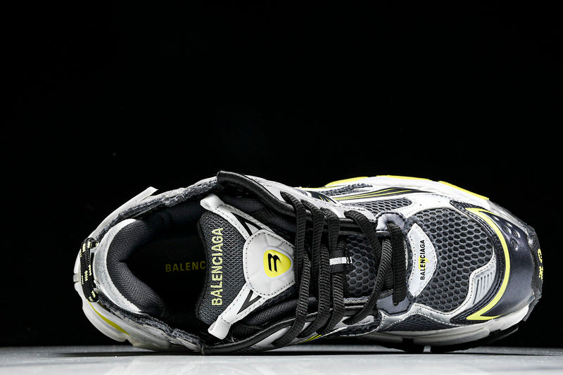 Grey Yellow Runner Sneakers