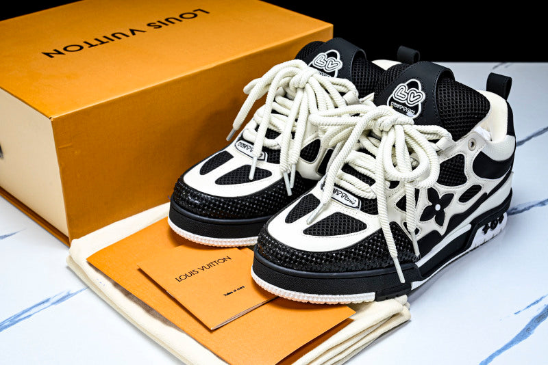 Black & White Skate Sneakers