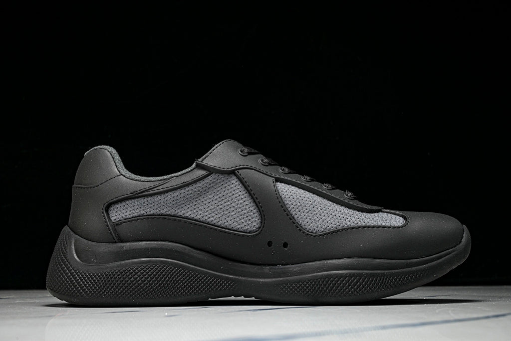Black Soft Rubber Cup Sneakers