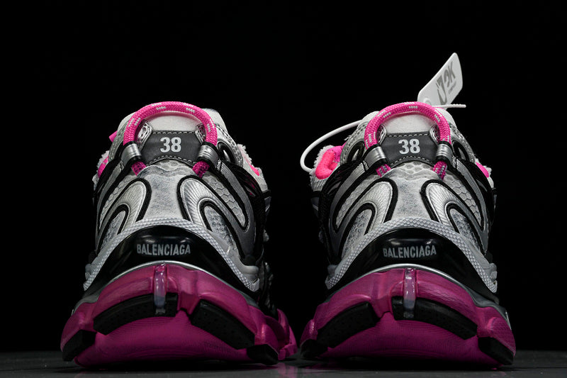 Pink Silver Black Runner Sneakers