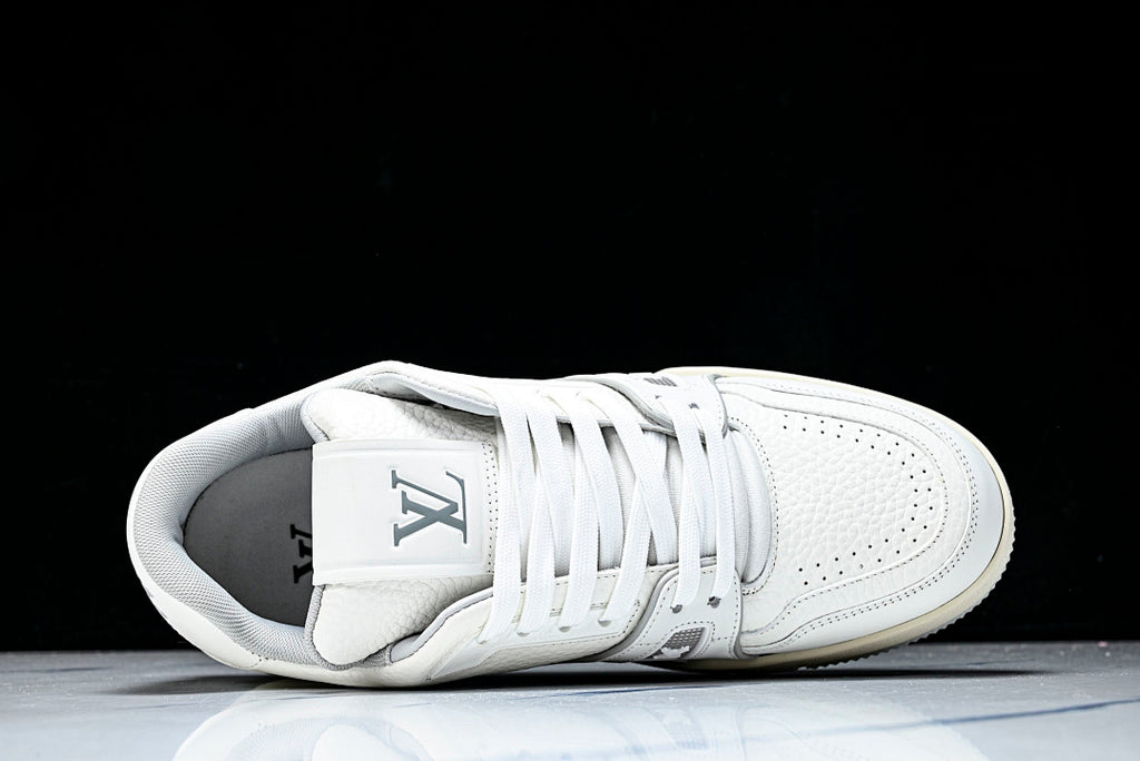 Cream White #54 Trainer Sneakers