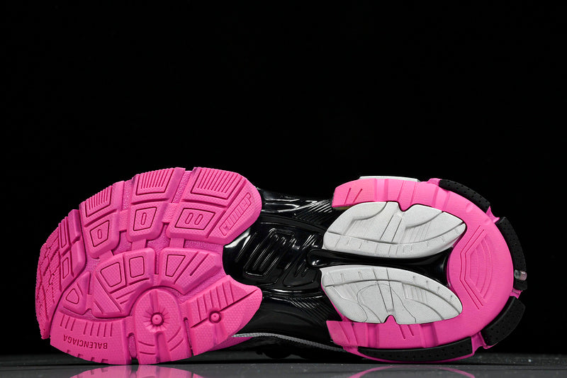 Silver Pink Black Runner Sneakers