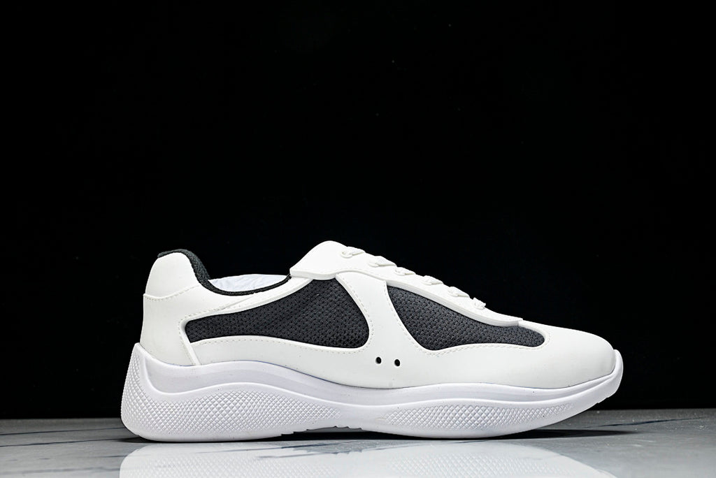 White Soft Rubber Cup Sneakers