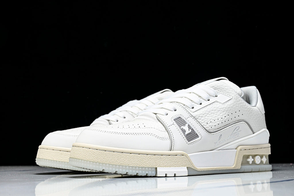 Cream White #54 Trainer Sneakers