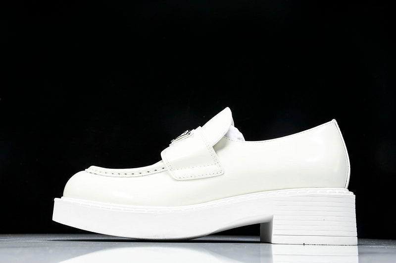 White Leather Loafers