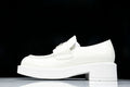 White Leather Loafers