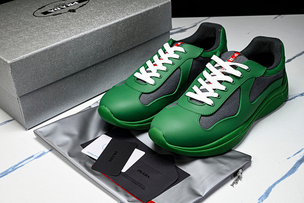 Green Soft Rubber Cup Sneakers