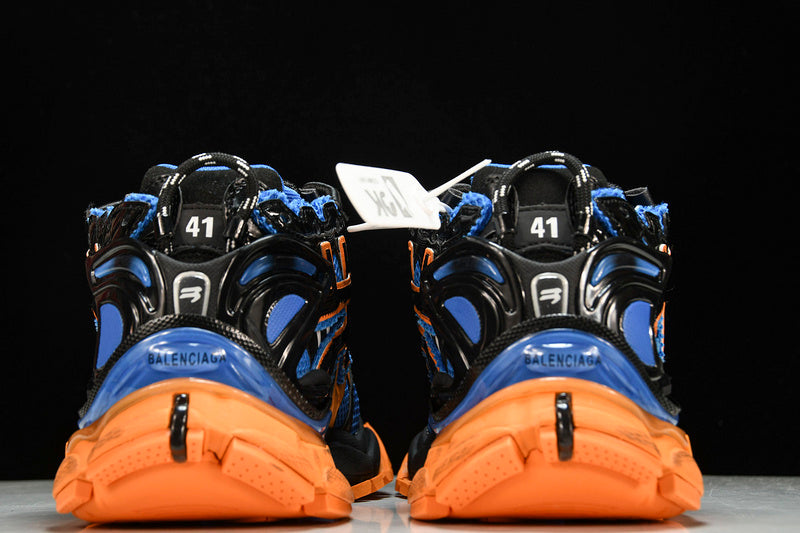 Blue Orange Black Runner Sneakers