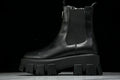 Monolith Black Brushed Leather Boots