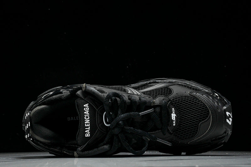 Matte Black Runner Sneakers