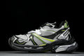 Worn-Out Silver Neon Yellow Runner Sneakers