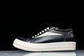 DRKSHDW Vintage Low Black Milk Leather Sneakers