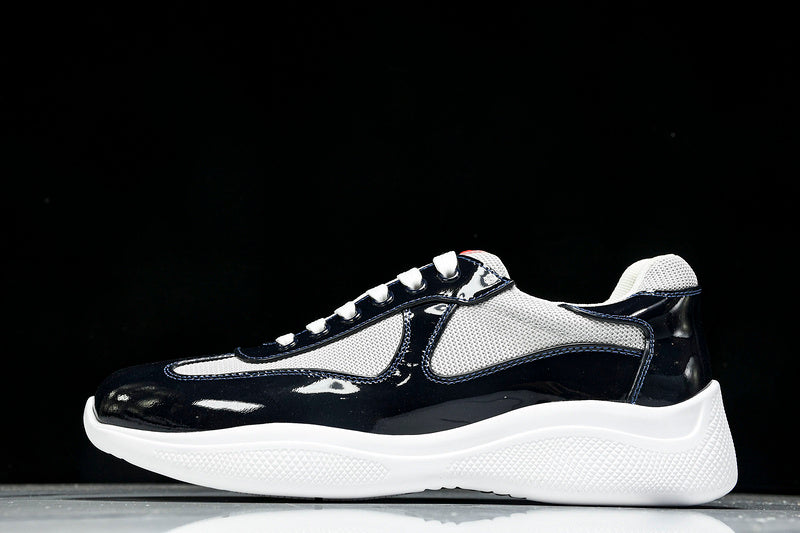Dark Navy & White Cup Sneakers
