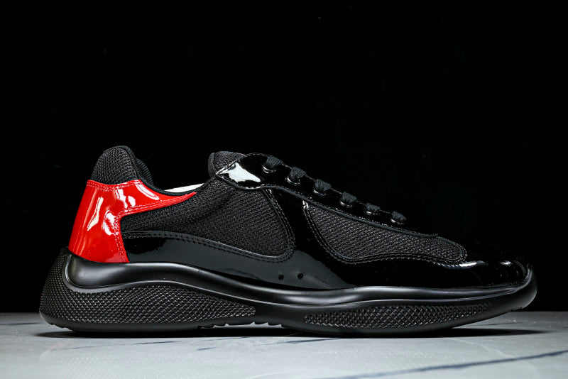 Black & Red Cup Sneakers