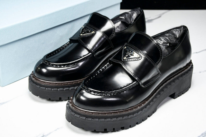 Black Leather Loafers