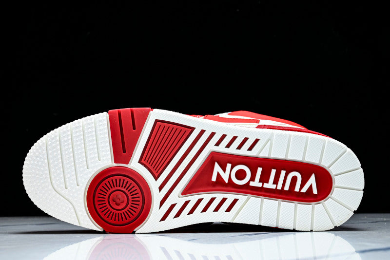 Red & White Skate Sneakers