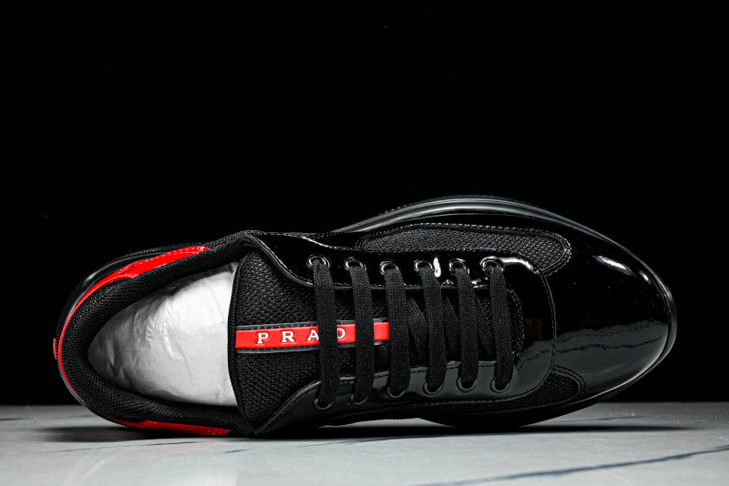 Black & Red Cup Sneakers