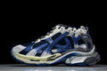 Gradient White Navy Grey Runner Sneakers
