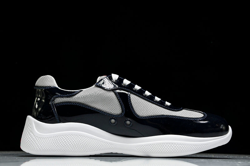 Dark Navy & White Cup Sneakers