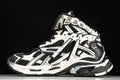 White Black Runner High Sneakers
