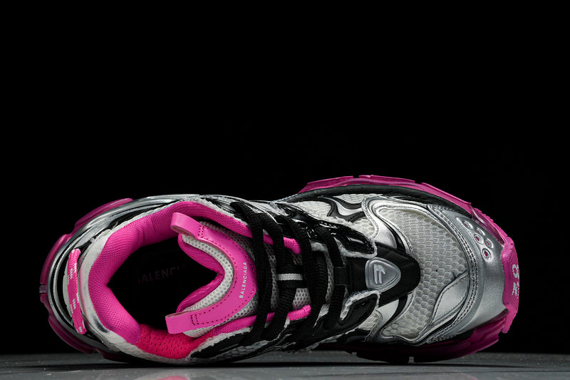 Pink Silver Black Runner Sneakers