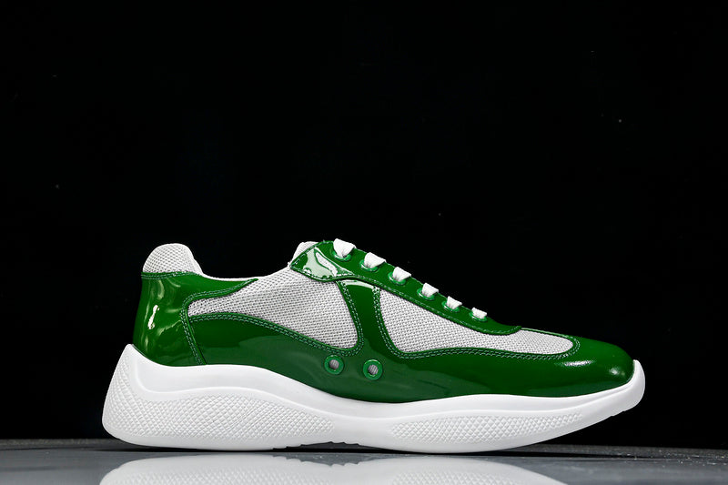 Green & White Cup Sneakers