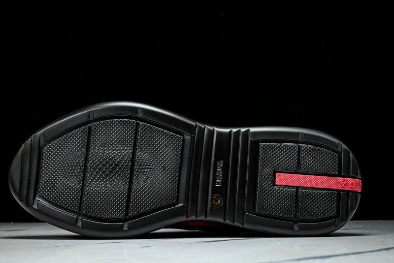 Red & Black Cup Sneakers