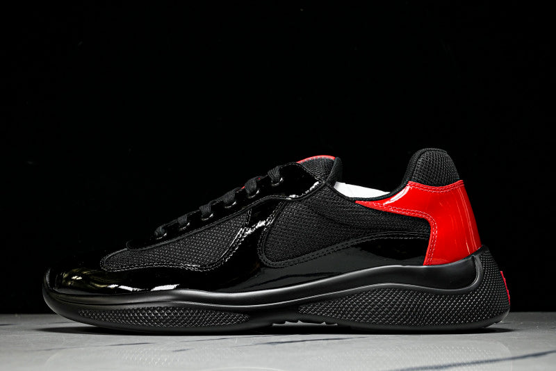 Black & Red Cup Sneakers