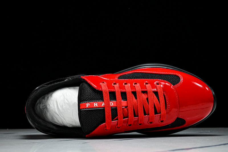 Red & Black Cup Sneakers