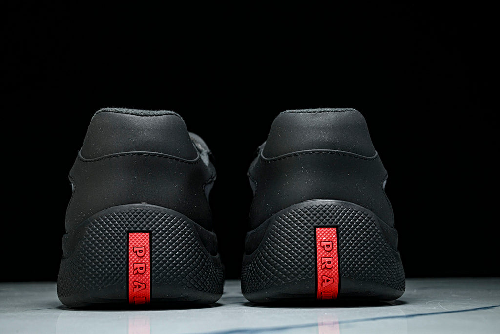 Black Soft Rubber Cup Sneakers