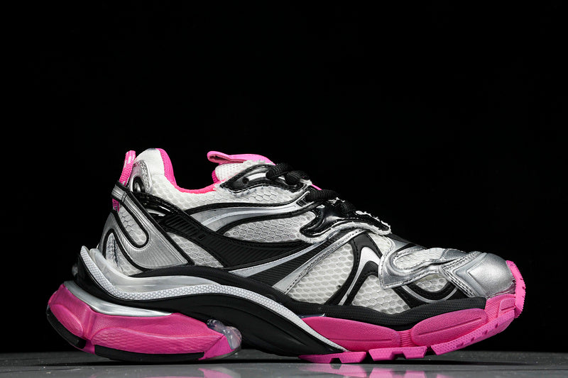 Pink Silver Black Runner Sneakers