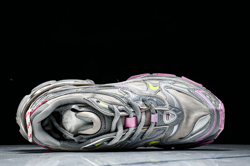 Pink Neon Green & Grey Runner Sneaker